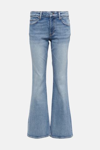 GANNI Mid-rise flared jeans