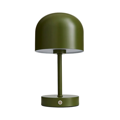 green rechargeable lamp from Dunelm