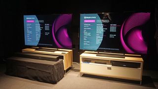 The Panasonic GX800's built-in speakers can't compete with a dedicated soundbar, but they can recreate some level of Dolby Atmos surround sound (Image Credit: TechRadar)