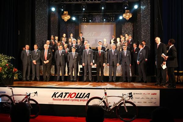 The 2010 Katusha team.