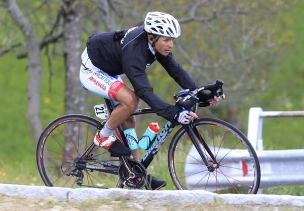 Jose' Rujano (Androni Giocattoli) lost time on the final climb