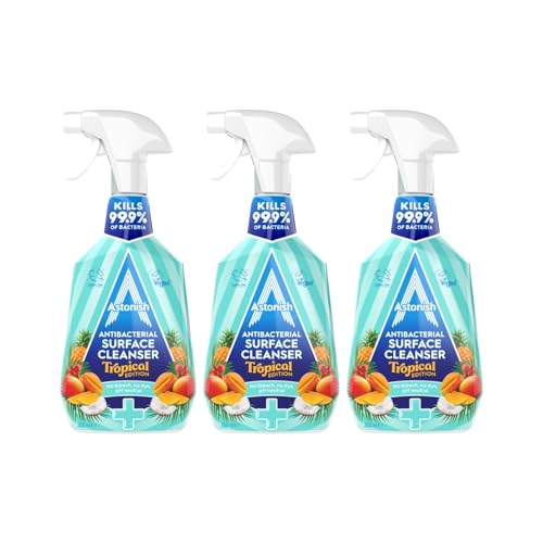 Astonish Antibacterial Surface Cleanser- Tropical Breeze Scent- 3 X 750ml