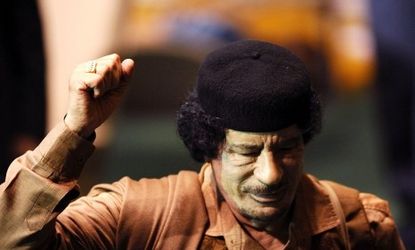 As protests sweep his North African nation, Libyan leader Moammar Gadhafi has defiantly said he'll do whatever it takes to prolong his 41-year reign. 