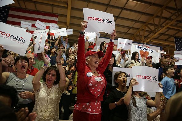 A Marco Rubio rally on Super Tuesday.