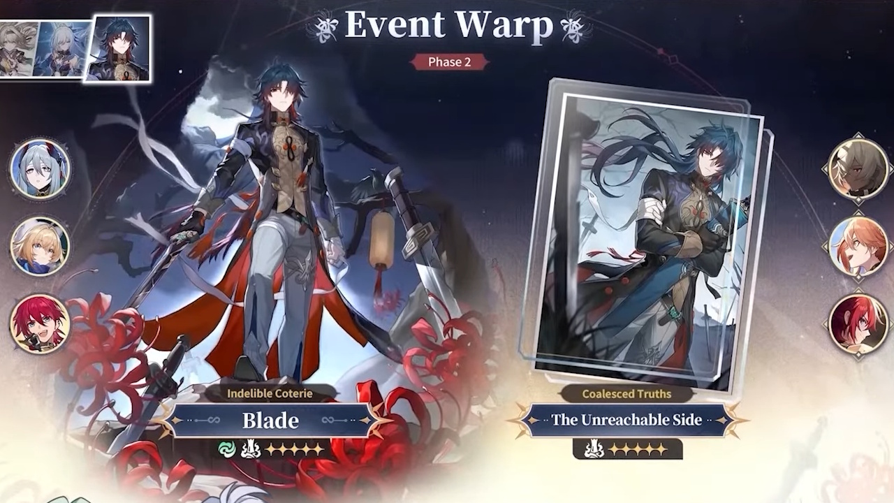 Honkai Star Rail banners - Blade's banner and weapon banner inversion 3.4 of Star Rail