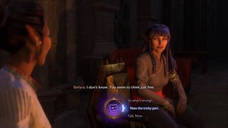 Dragon Age The Veilguard screenshot of Rook talking to Bellara