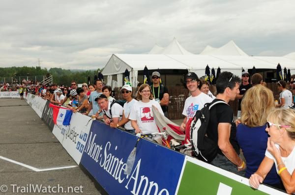 Race fans began gathering at 8:00 am for the day's racing