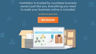 Creador de sitios web para pequeñas empresas: Página de inicio de Hostgator