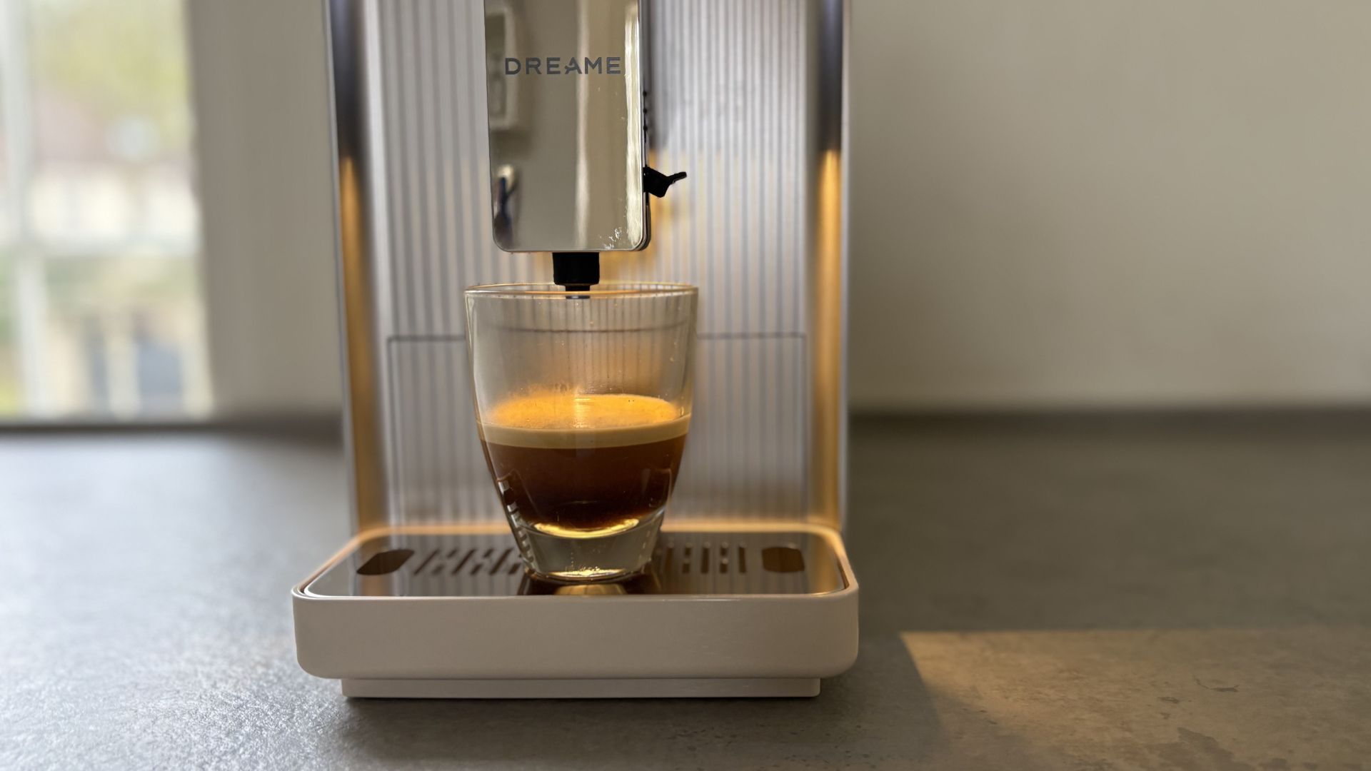 Dreame Ecceluxe Slim Fully Automatic Espresso Machine being tested