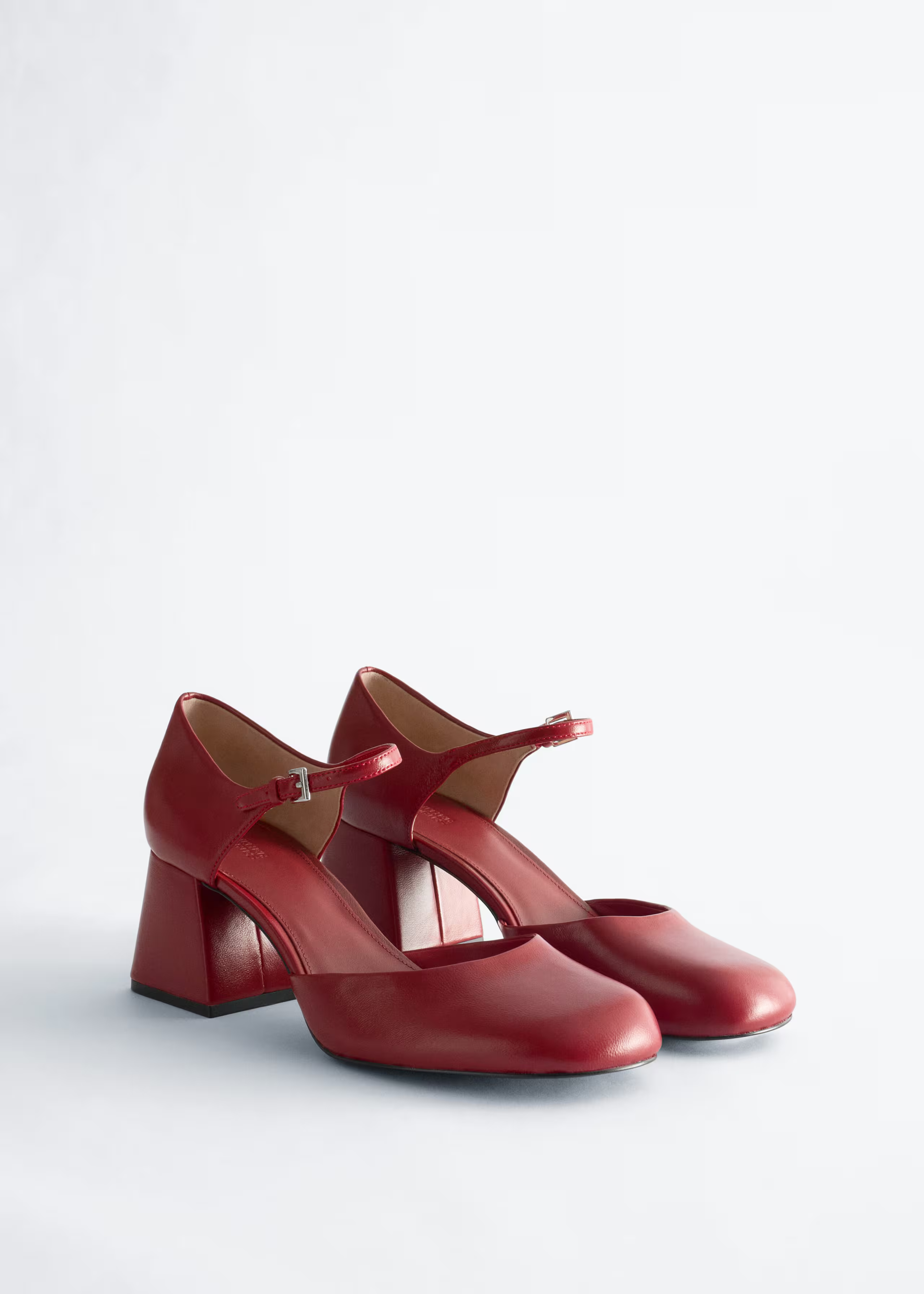 &amp;amp; Other Stories, Block Heel Leather Pumps