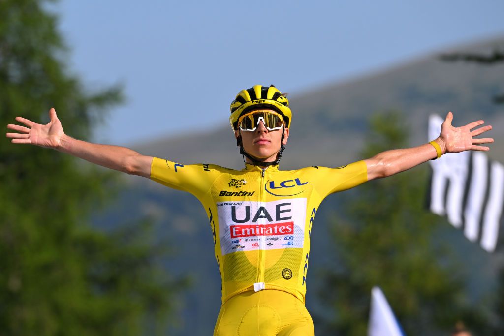 Tadej Pogacar wins stage 20 of the 2024 Tour de France