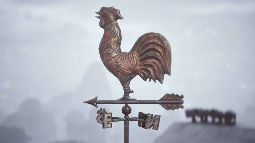 Arc Raiders Shrouded Sky tease shows a weathervane in front of a cloudy background.