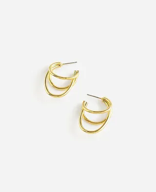 madewell, Triple Hoop Earrings