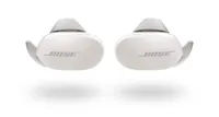 A pair of the Bose QuietComfort true wireless earbuds in white