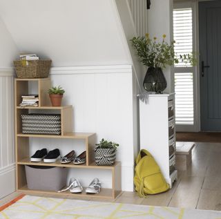 Argos shoe rack used as under the stair storage idea