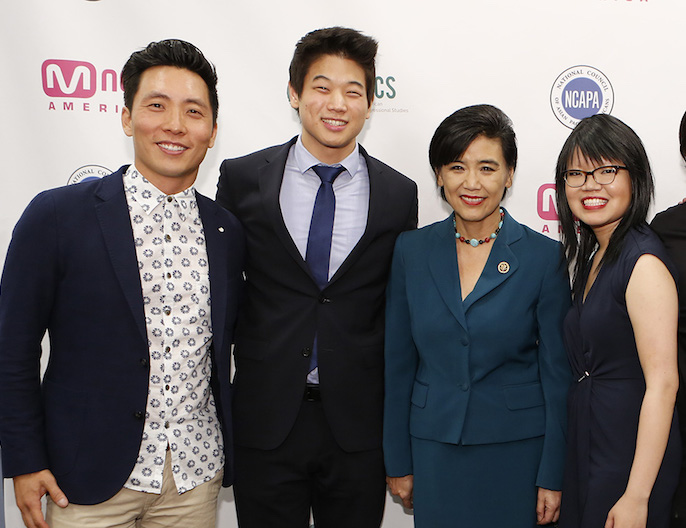 Kelvin Yu, Ki Hong Lee, Judy Chu, Traci Lee, Justin Chon, Jeff Yang, Sang Cho.JPG