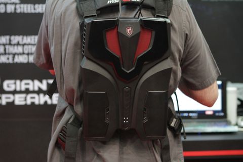 Strapping On The Msi Vr One Backpack Pc Tom S Hardware