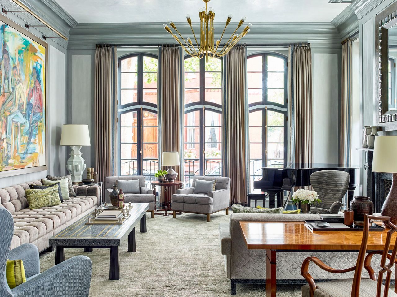 The inside of a historic home for sale in Philadelphia.