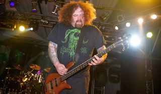 Shane Embury playing with Napalm Death at Hammerfest 2010