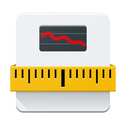 Scale - Weight Manager app icon showing a tape measure around a scale