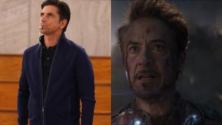 John Stamos in Bog Shot/Robert Downey Jr. in Avengers Endgame