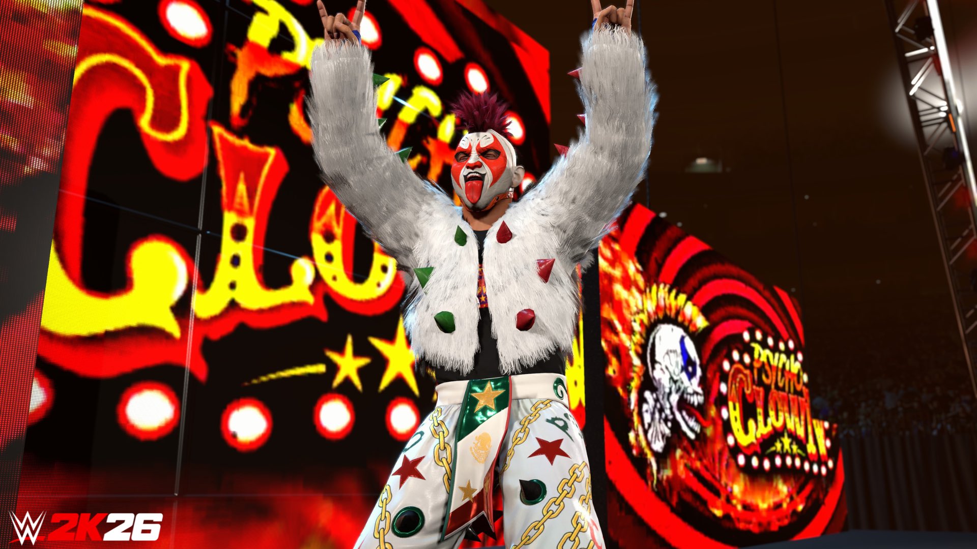 Psycho Clown makes his WWE 2K26 debut
