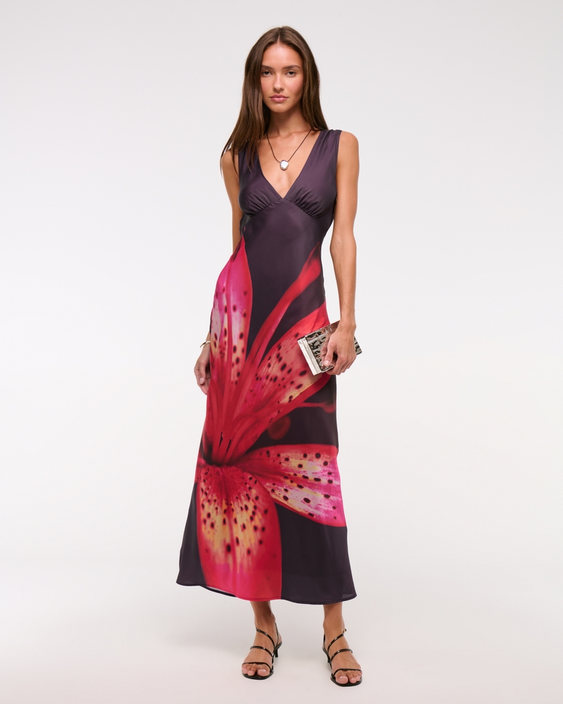 The A&amp;amp;f Julia Slip Cowl-Back Maxi Dress