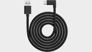 KIWI design Link Cable in circular coil shape showing both ends of the cable