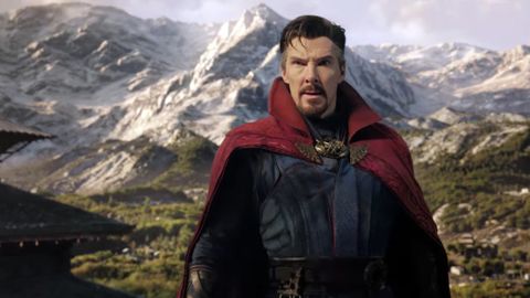 Benedict Cumberbatch as Dr. Strange in the Doctor Strange in the Multiverse of Madness trailer