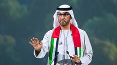 Sultan Al Jaber, COP28 president, speaks during the Energy Session at Al Waha Theater