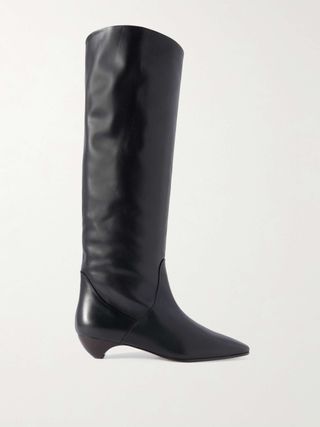 Allegra Leather Knee Boots