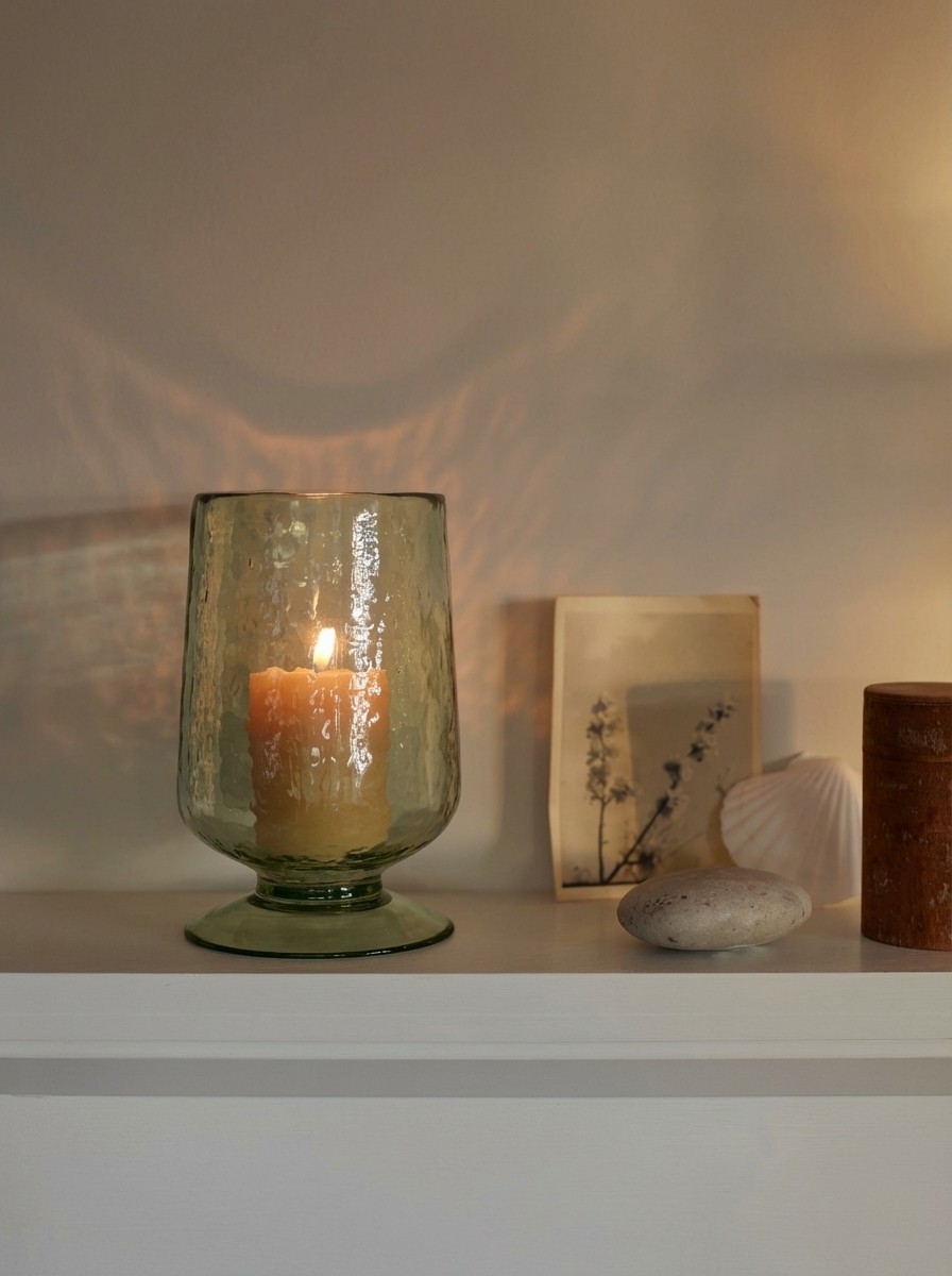 Raynes Recycled Glass Hurricane