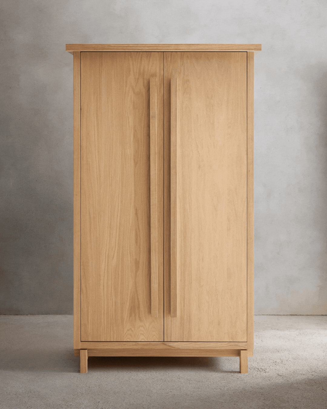 Vincent Van Duysen Collection CABINET 01, seen closed and open in a rotating gif.