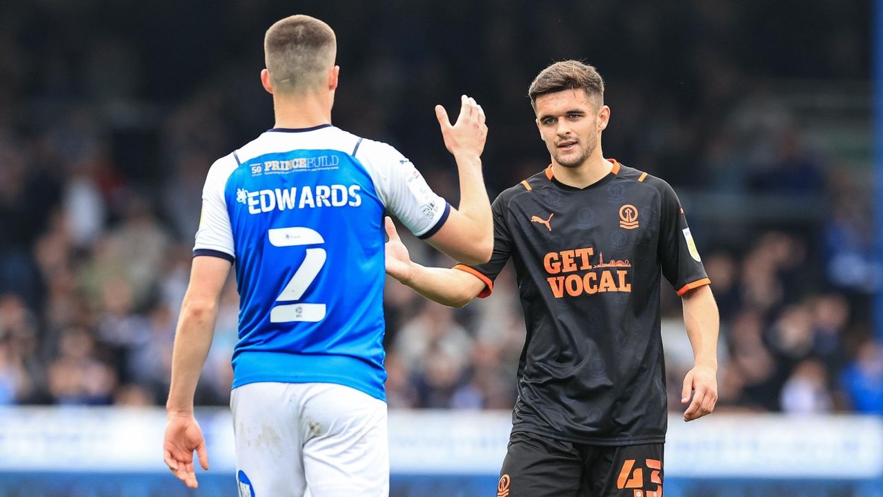 Jake Daniels made his first-team debut for Blackpool against Peterborough on 7 May 