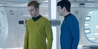 Kirk and Spock in Star Trek Into Darkness