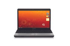 Orange connected laptop