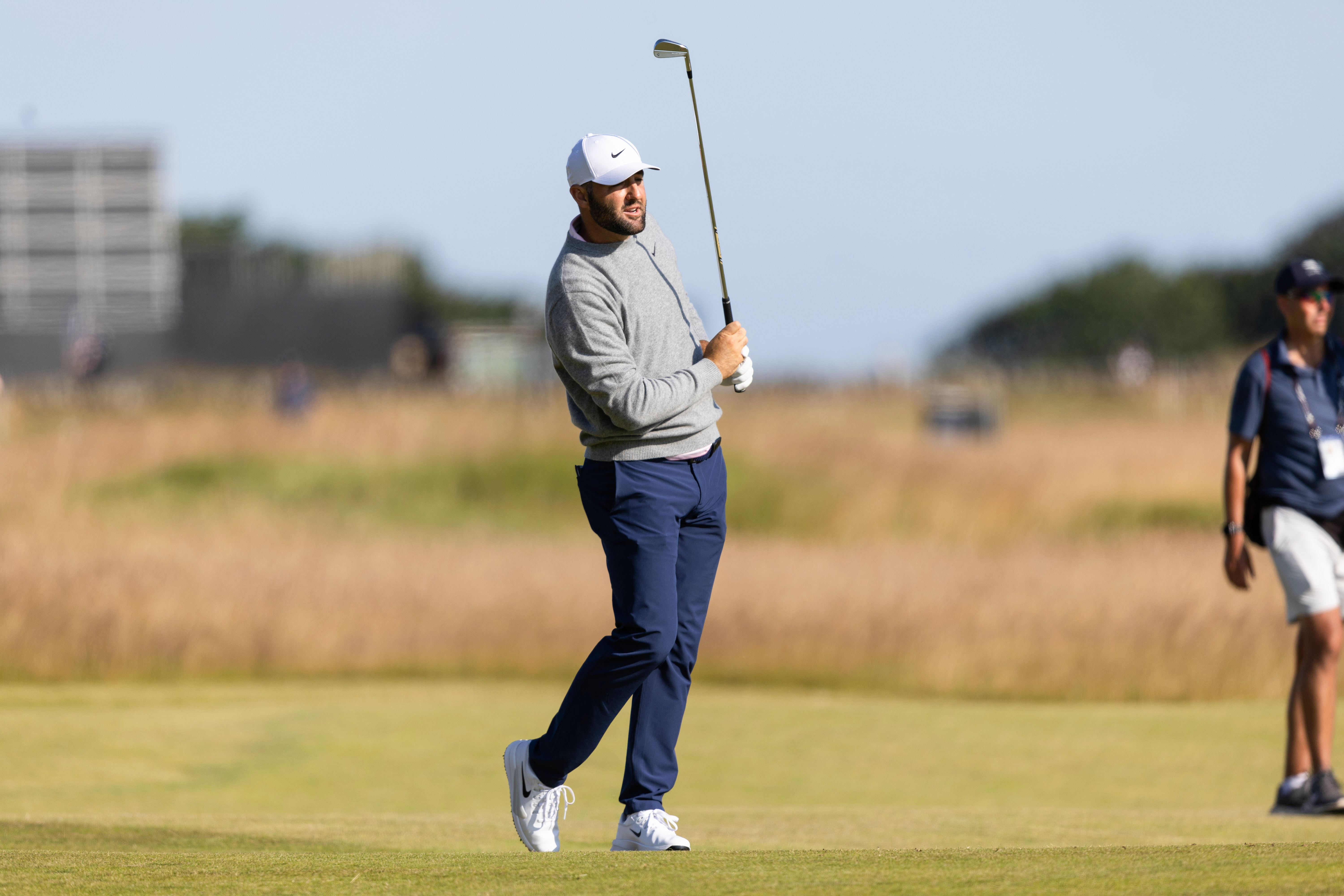 Scottie Scheffler of the USA during day two of the 2026 Genesis Scottish Open at the Renaissance Club, on July 10, 2026, in North Berwick, Scotland. (Photo by Ross Parker/SNS Group via Getty Images)
