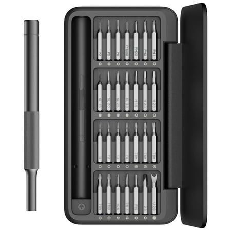 Hoto W3 28 in 1 Manual Precision Screwdriver Set, Small Screwdriver Repair Tool Kit for Phone Camera Laptop Watch Eyeglasses, Black