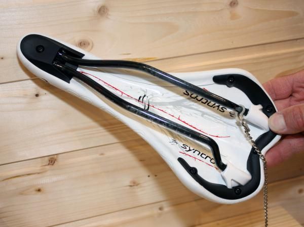 Though it's unlikely most people will notice, Syncros dresses up the bottom of its new FL Carbon saddle with some eye-catching graphics.