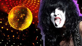 Paul Stanley and a disco ball