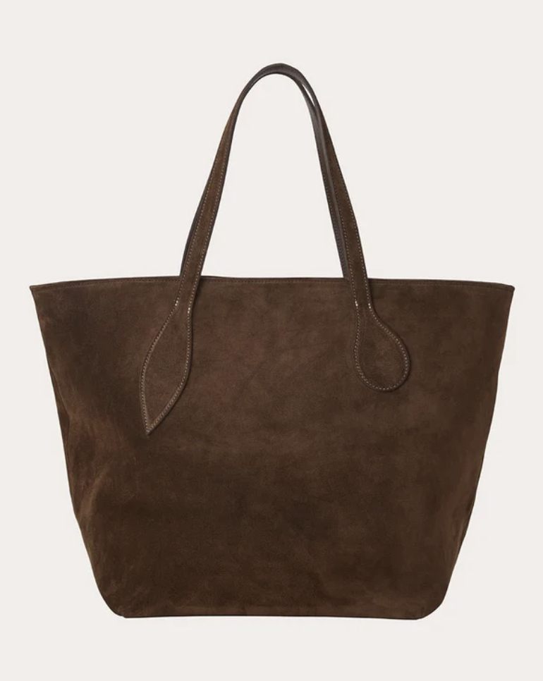 Liffner, Sprout Tote Dark Brown Suede