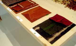 Bark Cloth samples in the Green Exhibition