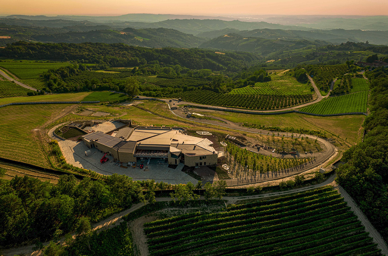 Gaja's new winery in Trezzo Tinella.