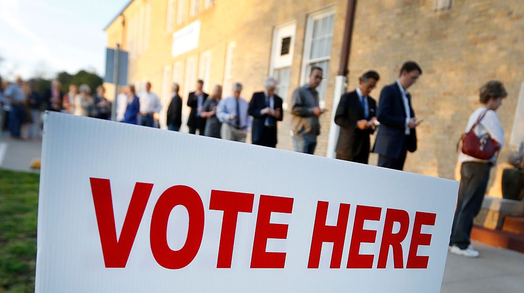 People vote in Texas.