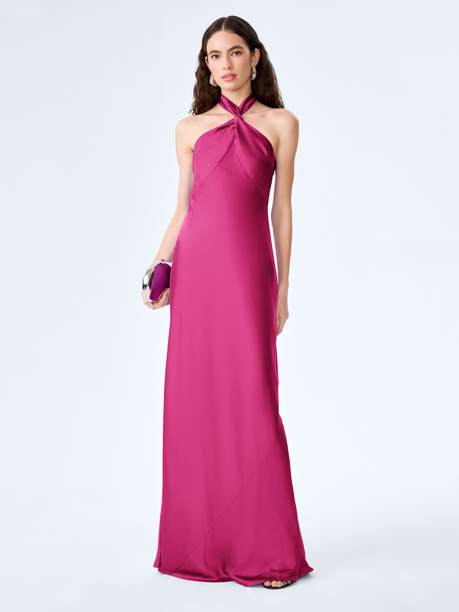 Arles Dress in Magenta - 4