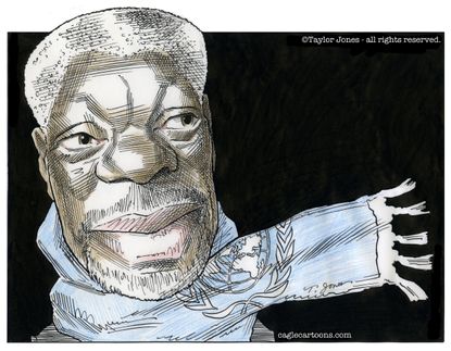 Editorial cartoon World Kofi&nbsp;Annan&nbsp;United Nations