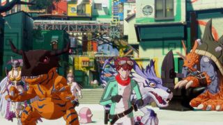 A screenshot of the upcoming PS5 game, Digimon Story Time Stranger.