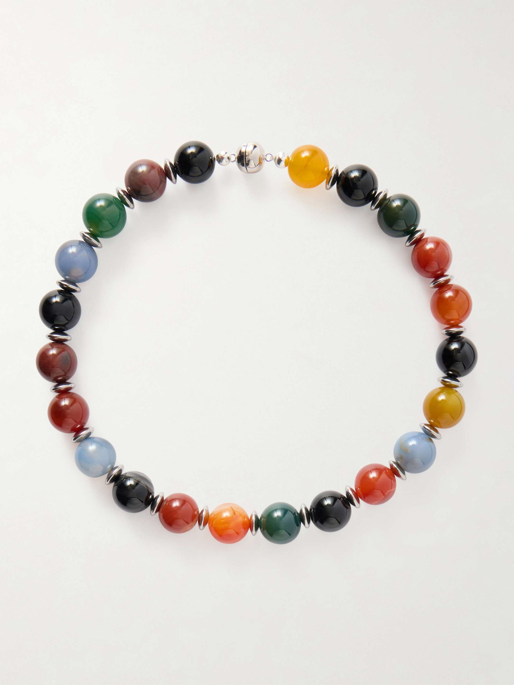 Mavis Silver-Tone Beaded Necklace