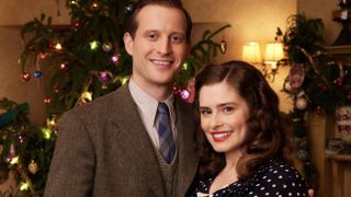 Nicholas Ralph and Rachel Shenton in the All Creatures Great and Small Christmas Special