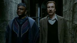 Remus Lupin and Kingsley Shacklebolt in Harry Potter and the Deathly Hallows Part 2.